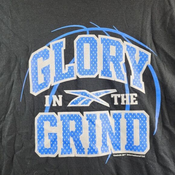 Reebok Black Tee with Blue Graphic - Picture 3 of 3